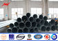 15M 1200 Dan Steel Power Pole , Tubular Steel Pole With Galvanization Surface Treatment supplier