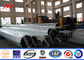 11.9M High Tension Hot Dip Galvanized Steel Pole , Anticorrosive Power Line Pole supplier