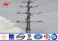 OEM 12 M 15 M Utility Power Poles With Suspension Cross Arm Accessories supplier