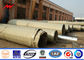 Q345 12m Height Steel Power Pole , Steel Electric Pole Hot Dip Galvanization supplier