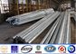 86KV Galvanized 11m Steel Power Pole , Steel Transmission Pole 3mm Thickness supplier
