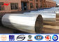 Electric Power Transmission And Distribution Galvanized Steel Poles 10~550KV Rated Voltage supplier