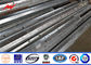 Bitumen Tapered Electrical Transmission Pole 35FT 3mm Thick Hot Dip Galvanized supplier