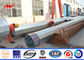 90FT 2 Segements Direct Burial Electric Steel Pole , Galvanized Pole Monopole supplier