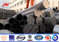 14m 2500 Dan 2 Segements Direct Burial Electric Steel Pole Galvanized Pole Monopole supplier