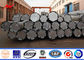 14m 2500 Dan 2 Segements Direct Burial Electric Steel Pole Galvanized Pole Monopole supplier