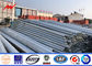 ISO 9m 10m Galvanized Steel Pole With 2.75mm - 3mm Thickenss High Performance supplier