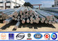 8m 11m Hot Dip Galvanized Octagonal Steel Pole For Transmission Line supplier