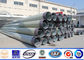 50FT Polygonal Electric Insulators Steel Power Pole Distribution Poles For 132KV supplier