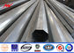 27.5m 40kn Galvanised Light Pole Transmission Tubular Steel Pole High Voltage supplier