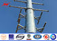 18m 22m 132kv Round Hot Dip Galvanised Metal Pole For Transmission Line supplier