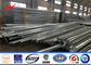 Multi Sided Galvanized Steel 25 Foot Utility Pole For Electrical Project supplier