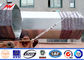 30m Galvanized Metal 10MM Power Transmission Poles supplier