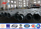 ASTM A572 GR50 15m 16m  Tubular Steel Pole For Power Distribution Line Project supplier