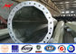 60ft 65ft Bitumen Burial Type Galvanised Steel Tubular Pole For Transmission supplier