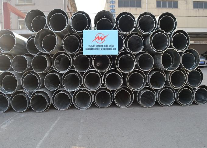 Steel poles 16m pipes Steel Utility Pole for electrical transmission 2