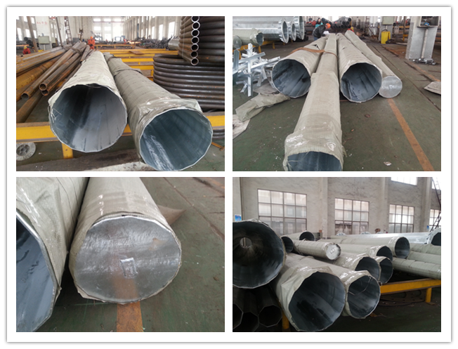 60kv Electrical  Steel Utility Pole For Power Distribution Line Project Pole 1