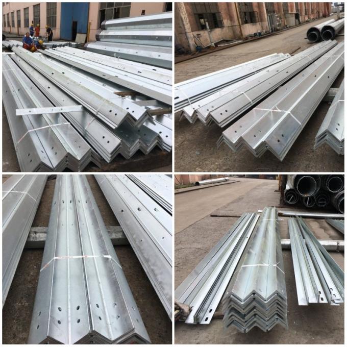 11kv 33kv Electrical Tower Pole Galvanized Steel Angle Iron Channel  Steel For Power Transmission 2