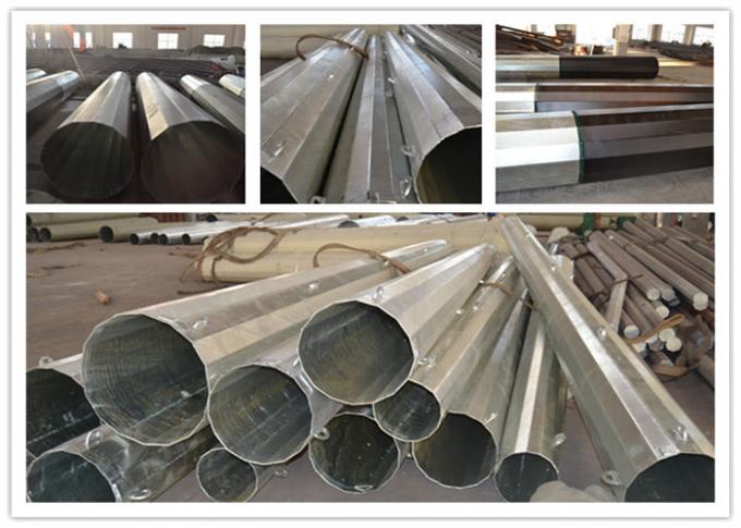 Medium Voltage Steel Tubular Pole For Electrical Line Project 5-300KM/H 0