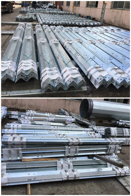 33kv 69kv 2mm Galvanised Steel Angle Cross Arm For Electric Power Tower Construction 1