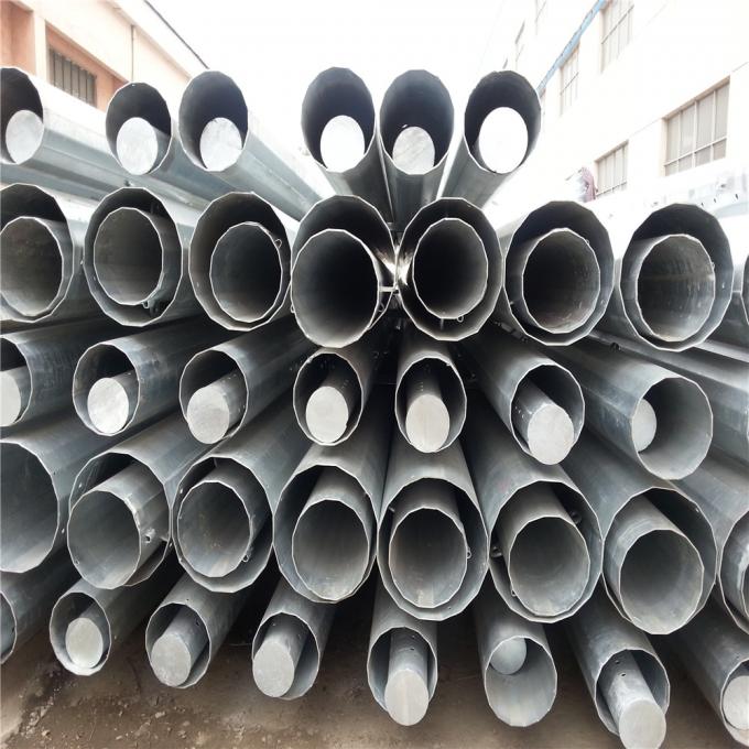 16M 1500Dan Two Sections Tubular Steel Pole For Electrical Line Project 0