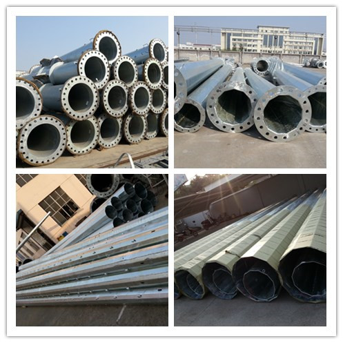 Electrical Galvanized Utility Power Poles For Transmission And Distribution 4