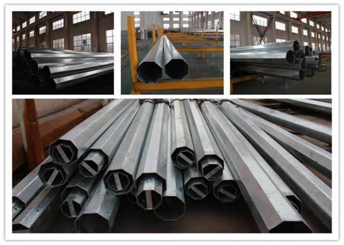 17m 1800Dan Electrical Galvanized Tubular Steel Pole For Outside Distribution Line 1