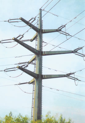 Galvanized Distribution Metal Utility Poles Philippines 30FT 35FT 45FT 2.75mm GR65 1