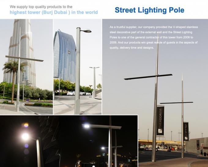 3mm 45ft Q345 Galvanized Steel Pole , Customized Electric Power Pole For Aboard 15