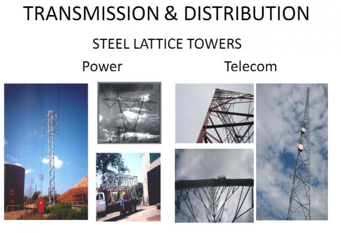 7.5M Light 1KN Load Steel Power Pole , Power Transmission Pole 450Mpa Min Yield Stress 2