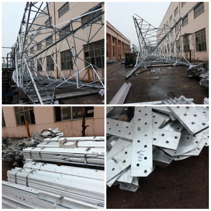 Self Supporting Steel Lattice Tower With Galvanization For Telecommunication Angle 1