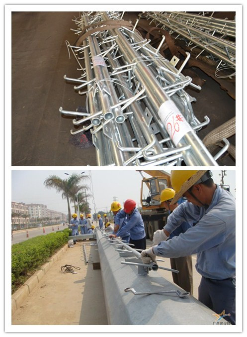 Spun Prestressed Concrete Electric Pole Galvanization Transmission Line Steel Pole Distribution 1