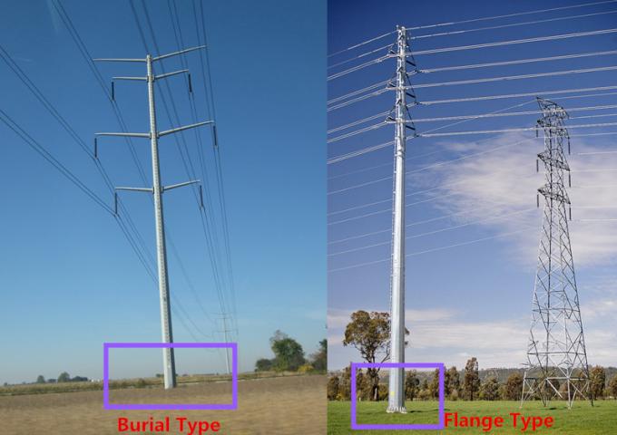 22m 1500kg Mono Pole Tower For Mobile Transmission Telecommunication 0