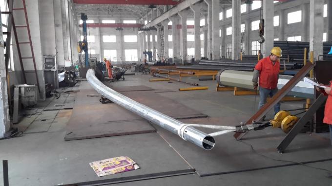 Tubular Power Structure Electric Transmission Poles 500-2000Kg Working Load 0