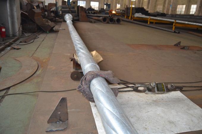 Tubular Power Structure Electric Transmission Poles 500-2000Kg Working Load 4