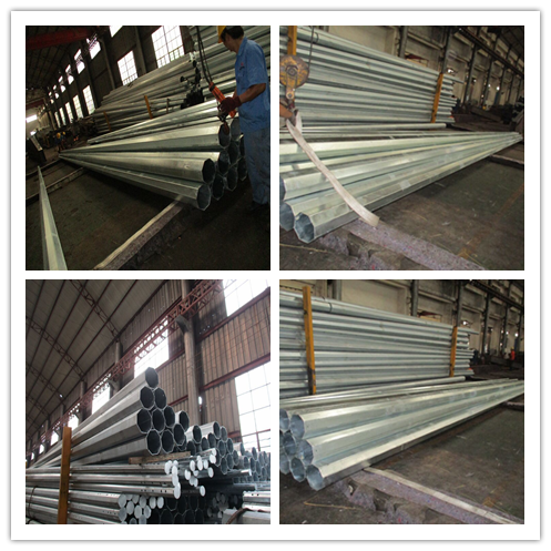 Polygonal Shafts Electrical Power Pole With Optional Powder Coating 1