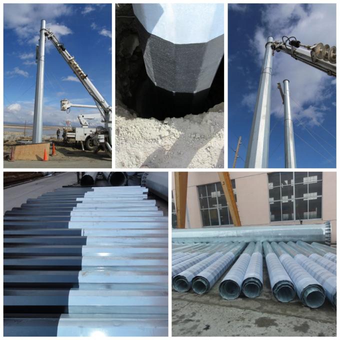 6m-30m Q235, Q345 or SS400 high quality Hot rolled steel pole 2