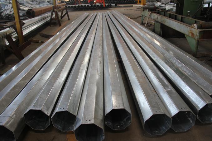 25FT 2.5mm Thickenss Hot Dip Galvanized Steel Pole Philippines NEA Standard 0