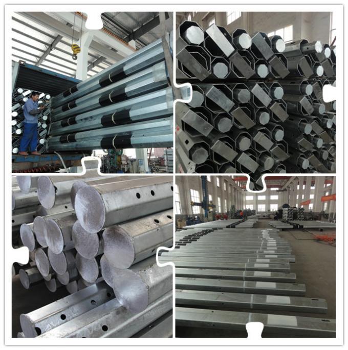 9.4m 11.6m 13.8m 693.23 Dan Galvanized Metal Pole With 3mm Thickness 0