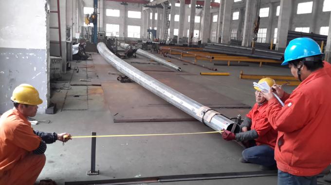 Hot Dip Galvanized Steel Pole Utility Power Electric Transmission Poles With Accessories 2