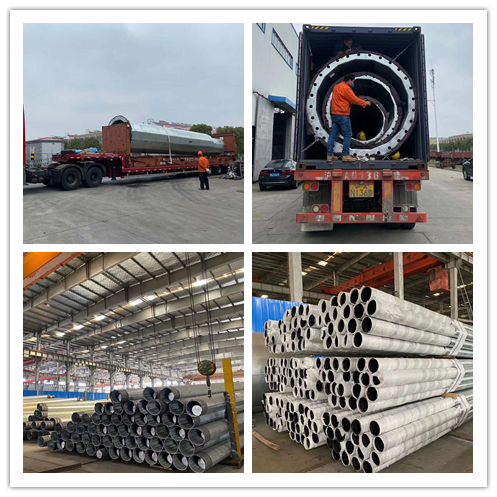7-12M Electrical Power Steel Pole 10m Q235 With Hot Dip Galvanized For Transmission 2