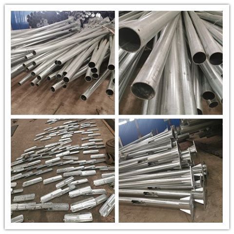Multi Sided Galvanized Steel 25 Foot Utility Pole For Electrical Project 2
