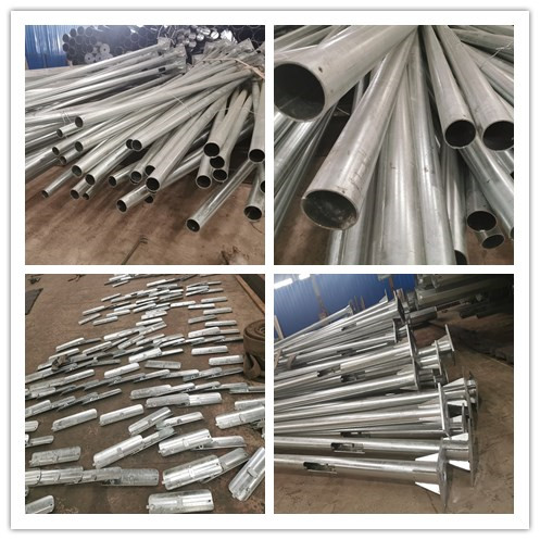 Hot Dip Galvanized 450daN 13m Conical Electrical Power Steel Utility Pole 1