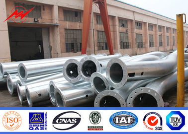 China Park 6m Powder Coating Galvanized Steel Pole One Section with Cross Arm supplier
