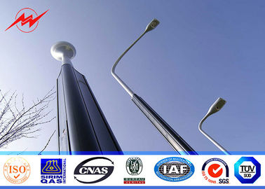 China Round / Octagonal 8m Hot Dip Galvanized Street Light Poles With 30w LED supplier