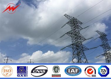 China 110 KV Polygonal High Voltage Galvanization Power Poles For Electrical Line supplier