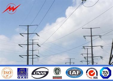 China Professional Polygonal Tubular / Lattice Steel Electrical Power Pole For Line supplier