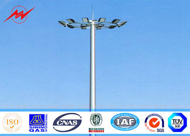China Differernt sections 22M Round High Mast Pole with operation platform ladder protection supplier