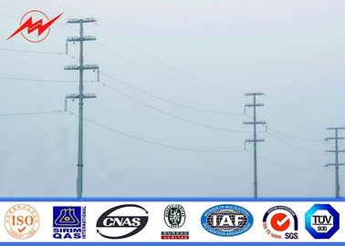 China 12sides 25ft 69kv Steel Utility Pole for Power Distribution structures with climbing rung supplier