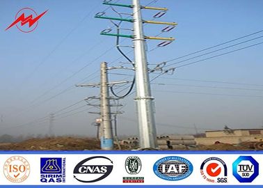 China 16M 10KN 4mm wall thickness Steel Utility Pole for 132kv distribition transmission power supplier